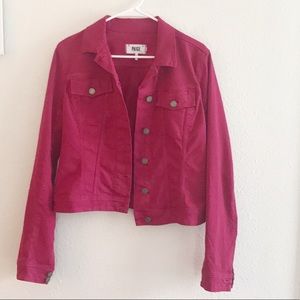 PAIGE Pink Jean Jacket